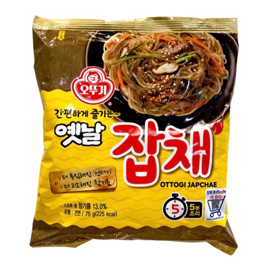 Ottogi Japchae Korean Instant StirFried Sesame Glass Noodles Chapchae