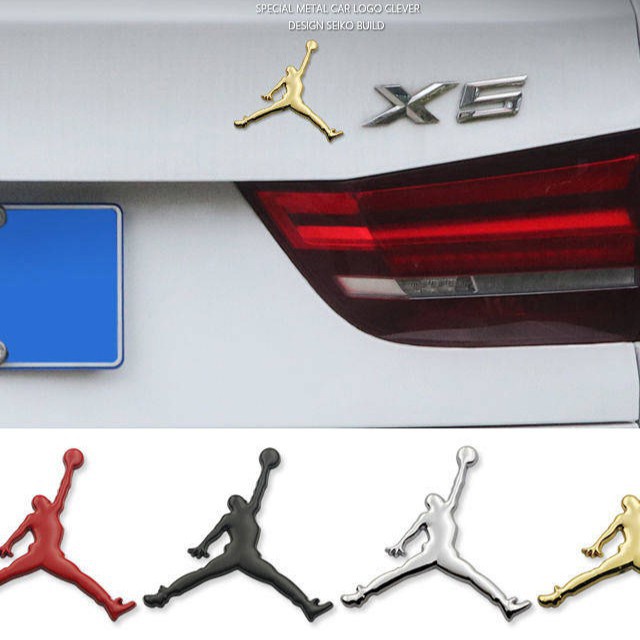 jumpman sticker for car