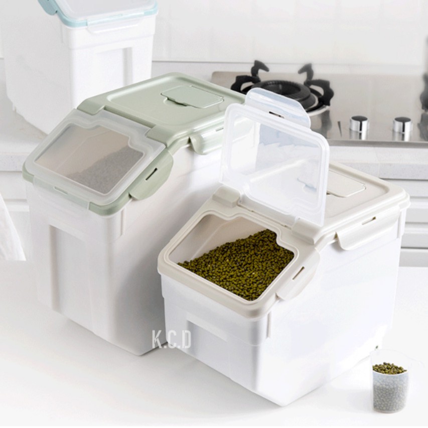 Airtight Food Storage Containers Rice Storage Container with Measuring