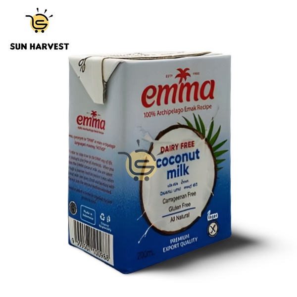 Emma Coconut Coconut 200ml, Coconut Milk Emma, Coconut Coconut, Liquid