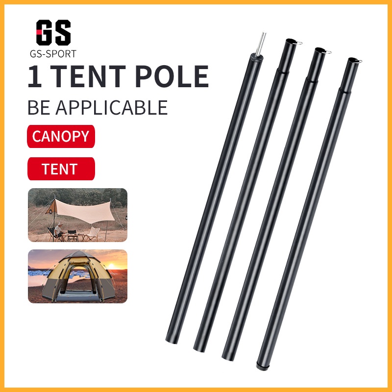 Camping Tent Poles 1 set (1 Pcs) 2 Meter Sunshade Awning Portable Rod