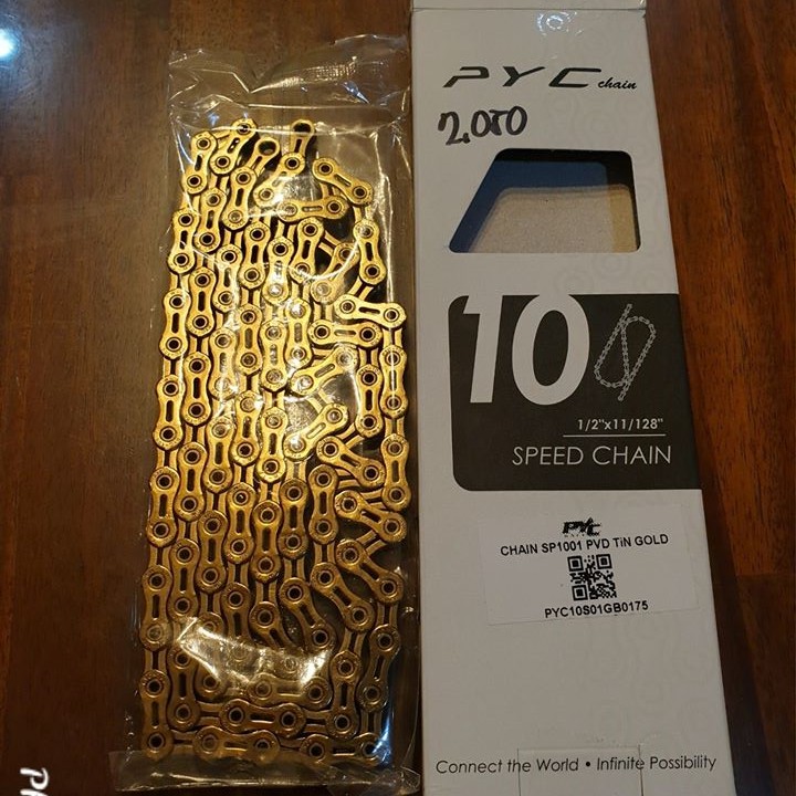 10 speed chain gold