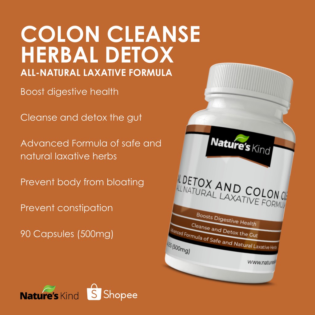Colon Cleanse Herbal Detox Safe, Effective and All Natural Shopee