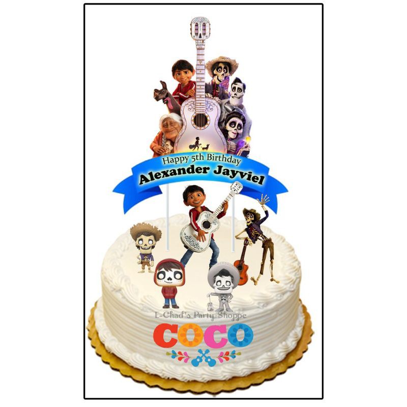 Disney Coco Theme Cake Topper Shopee Philippines