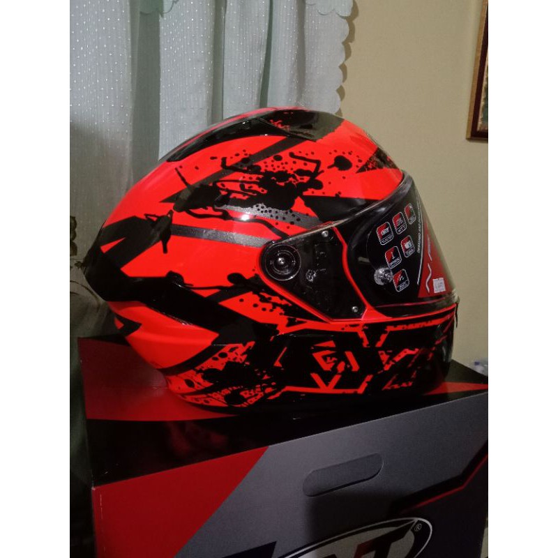 KYT NFR Neutron Red Dual Visor | Shopee Philippines