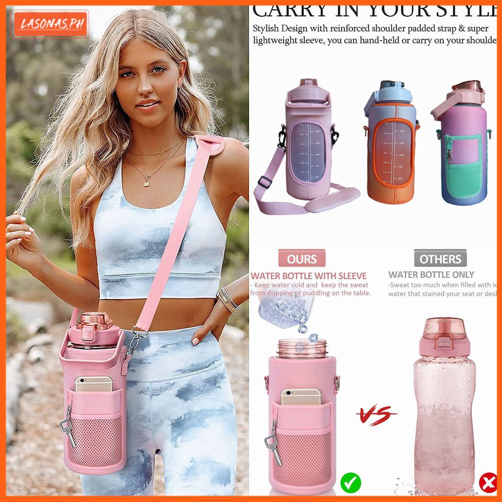 2L Half Gallon Water Bottle Case Sleeve Water Bottle Cover Bag Pouch