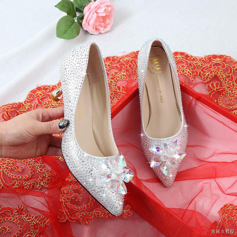 rhinestone wedding shoes for bride