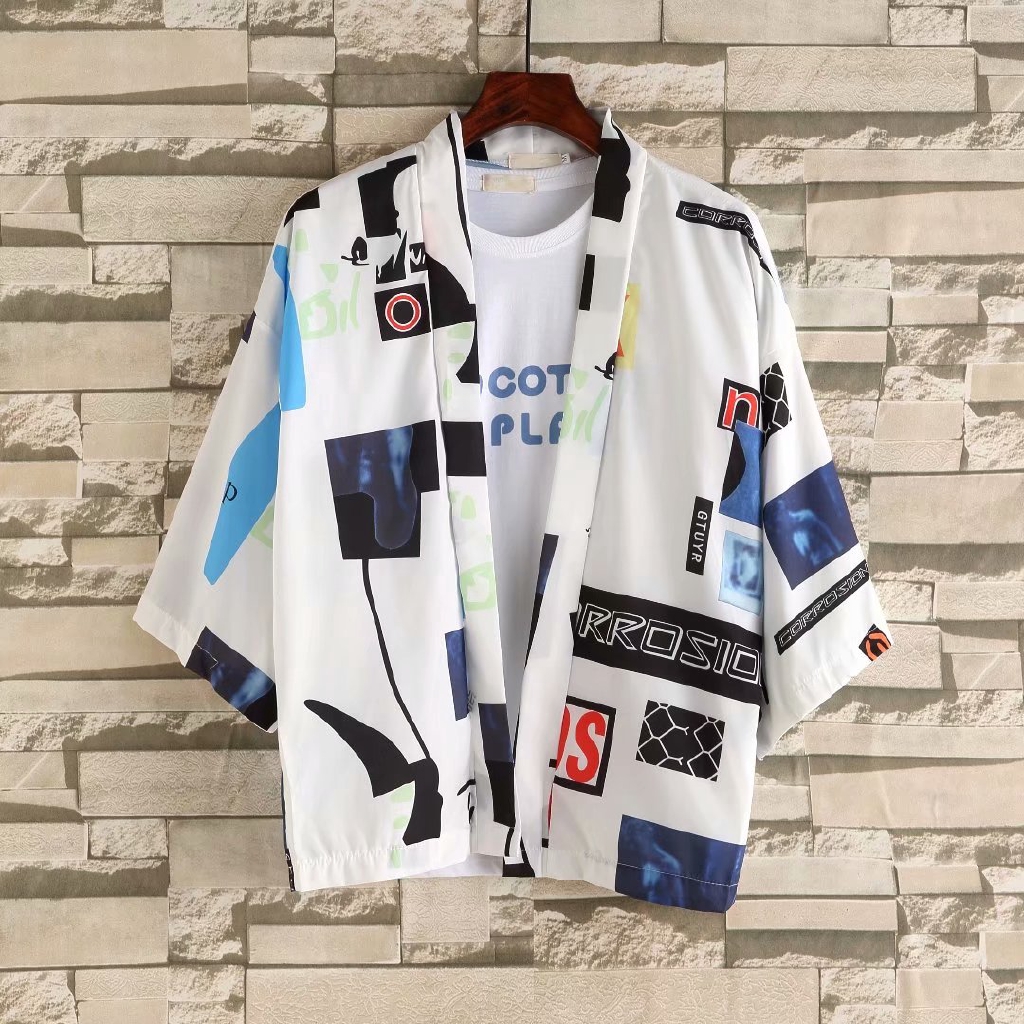 kimono cardigan shopee