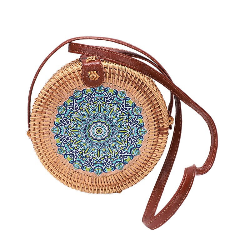 rattan crossbody bag