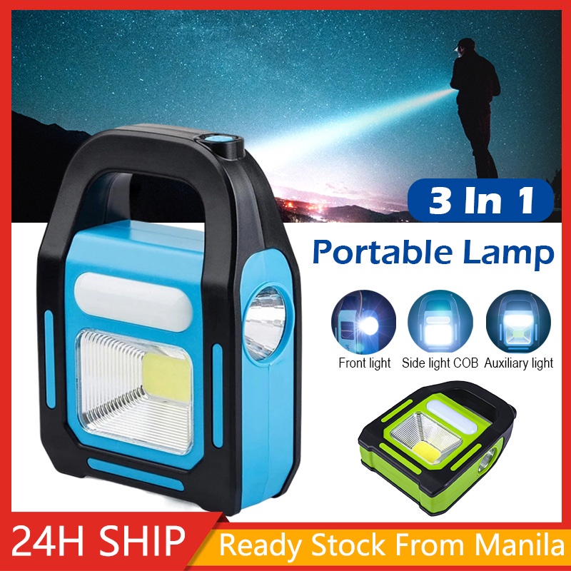 3 in 1 Camping Solar Light USB Charging Night Lamp Hiking Rechargeable