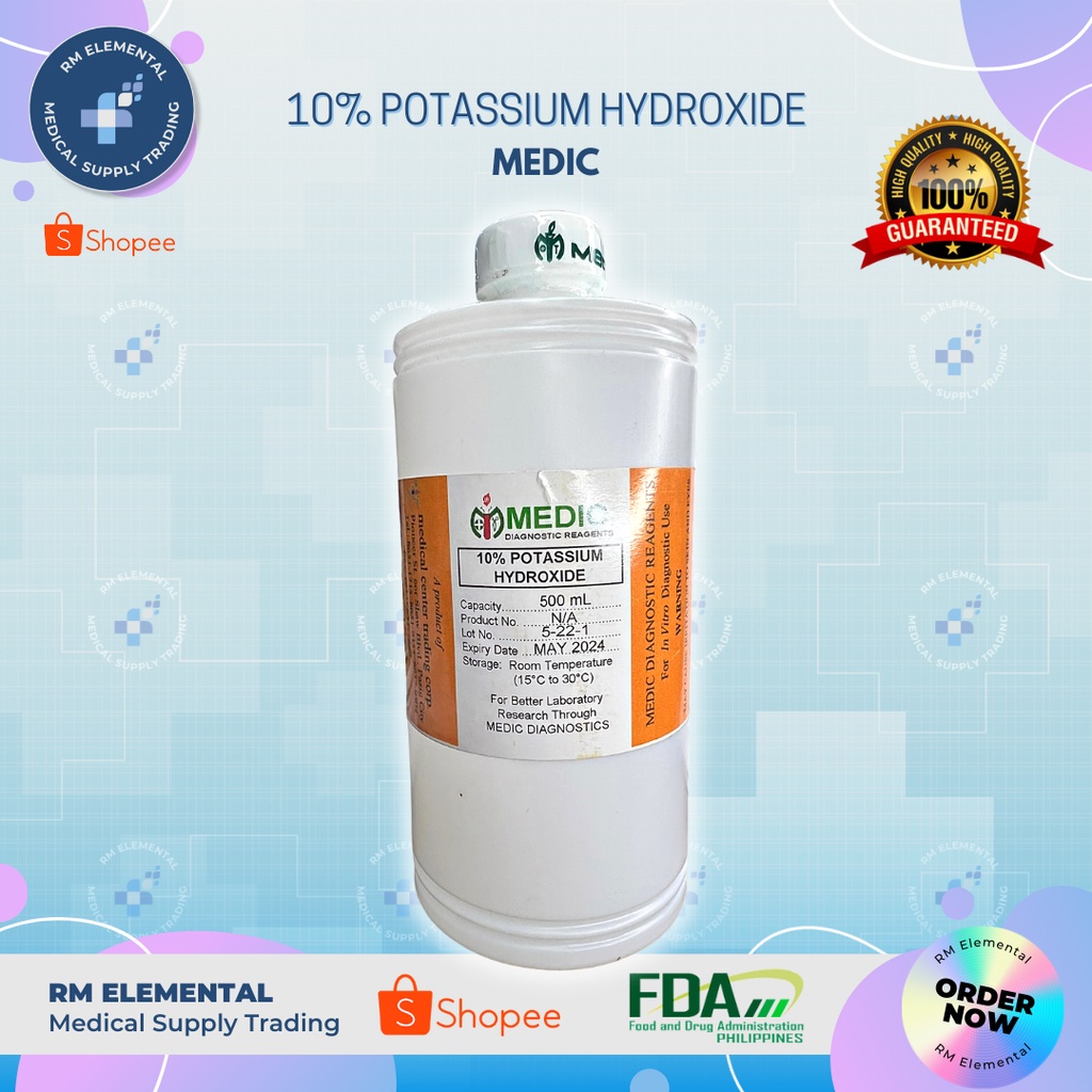 30mL Potassium Hydroxide Potassium Hydroxide 10% Solution - 30mL ...