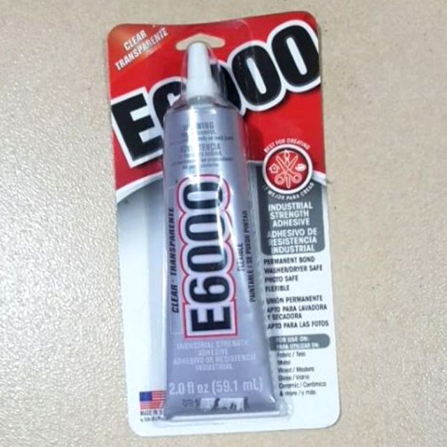 E6000 Industrial Glue 5 3ml E6000 Adhesive Made In Usa Authentic Shopee Philippines
