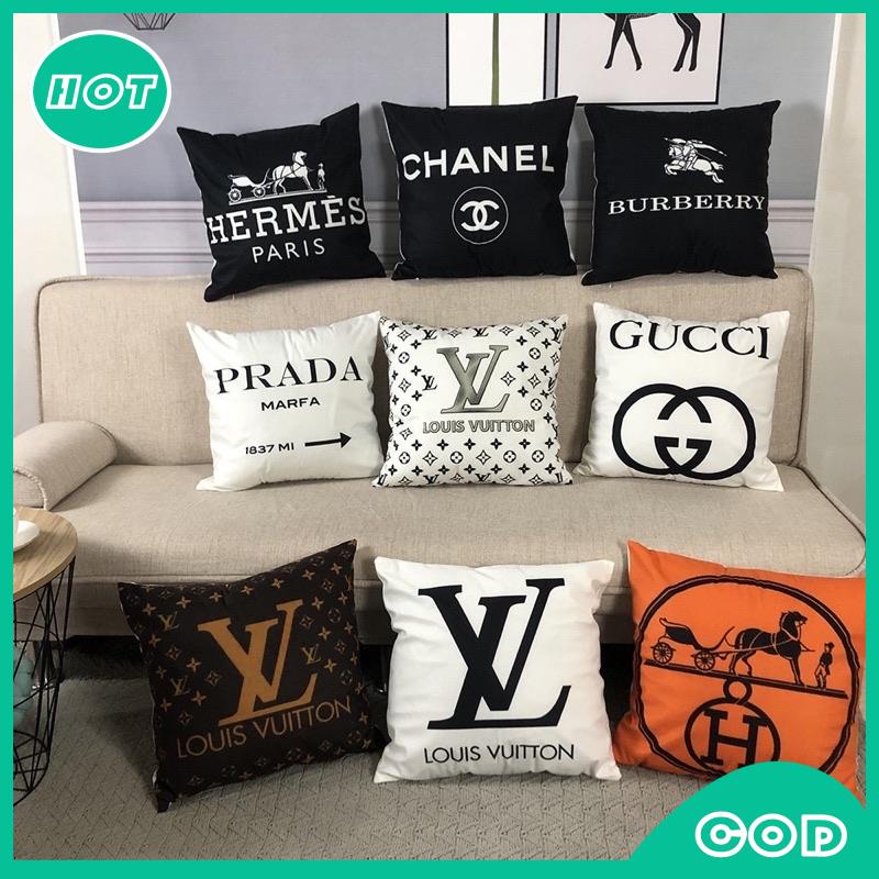 Hermes, LV, Prada, Gucci & Burberry Pillow Casepillow case | Shopee  Philippines