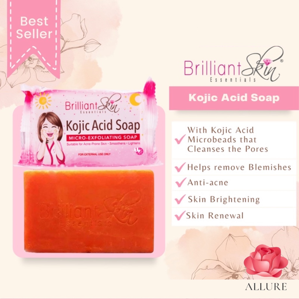 ORIGINAL BRILLIANT WHITENING SKIN Kojic Acid Soap 135g | Shopee Philippines