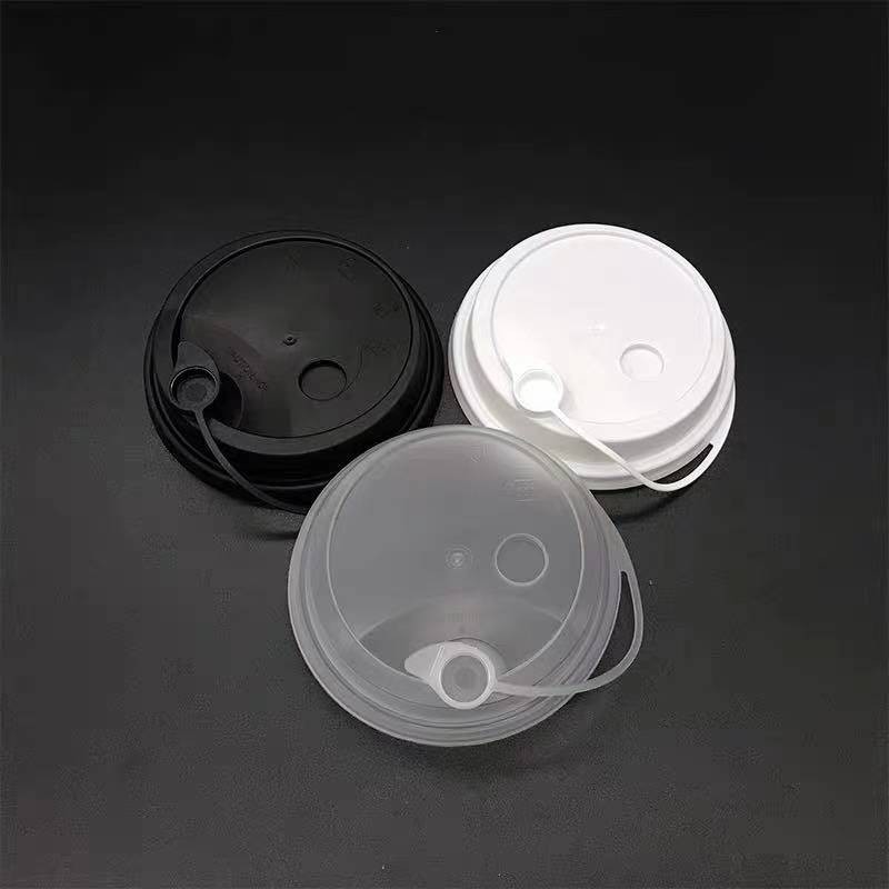 100pcs Leakproof Lid Connected Lid 90mm For Slim And U Cup 16oz 22oz Plastic And Paper Cup Hard 7335