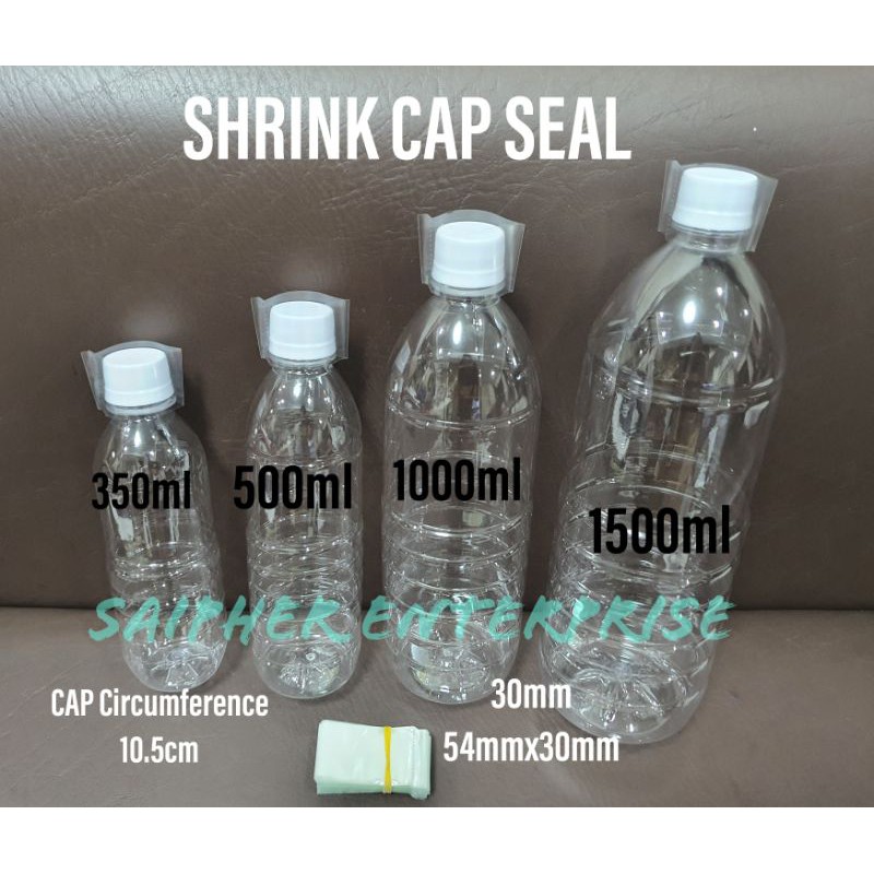 100pcs/500pcs Pet Bottle 350ml1500ml Cap Seal / Shrink Wrap Film