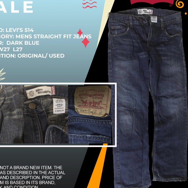 second hand levis jeans for sale