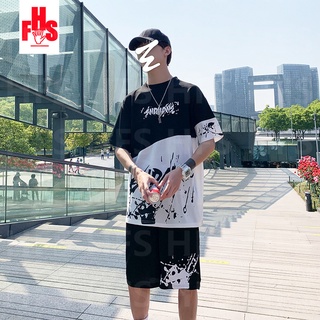 HFS Korean Tshirt for Men  Oversized Shirt Unisex Hoodie fashion hip hop print Couples dress (COD) #7