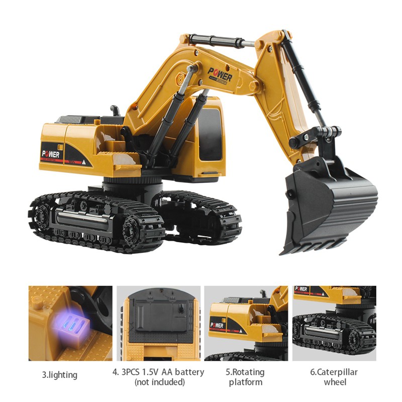 remote control digger for 3 year old