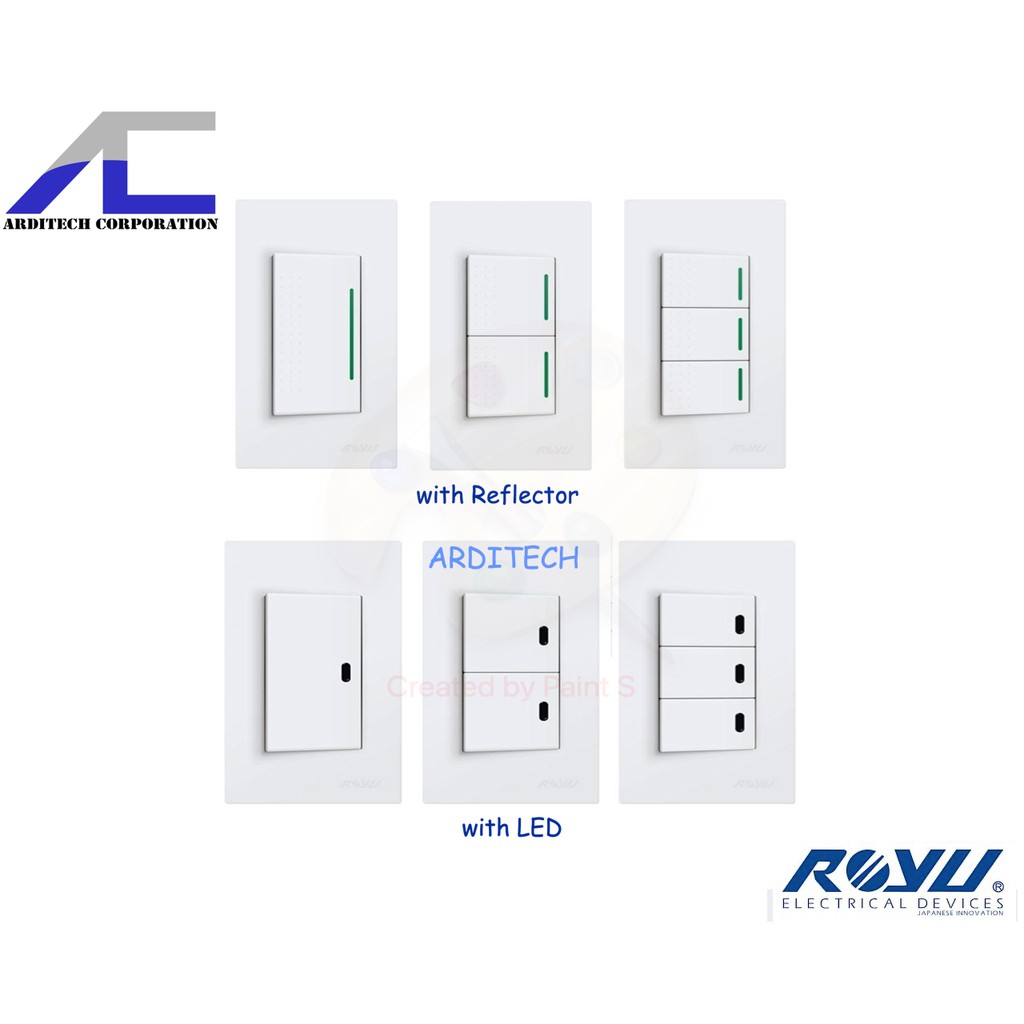 Royu Wide Series Switch / Light Switch | Shopee Philippines