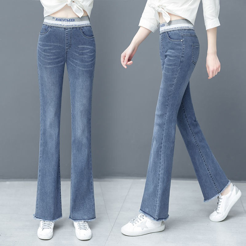 women's elastic waist jeans tall