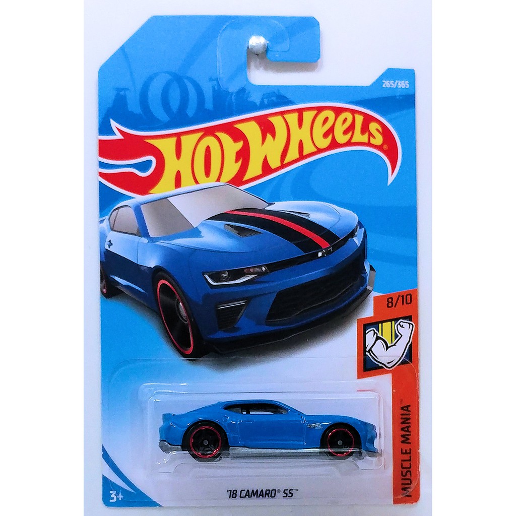 HOT WHEELS MUSCLE MANIA '18 CAMARO SS IN BLUE #8/10 OR #265/365