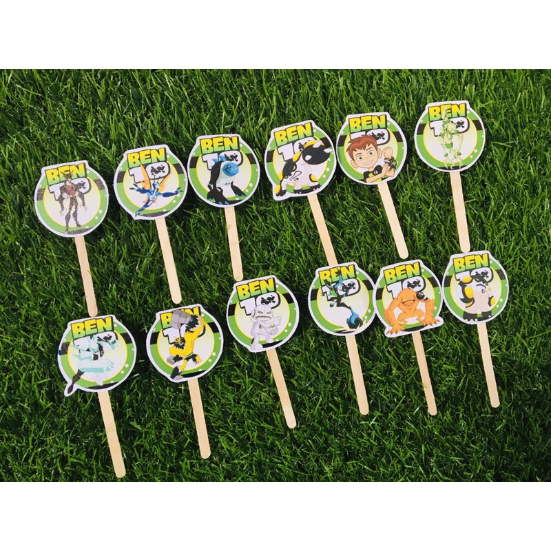 BEN 10 CUPCAKE TOPPERS 12 PIECES | Shopee Philippines