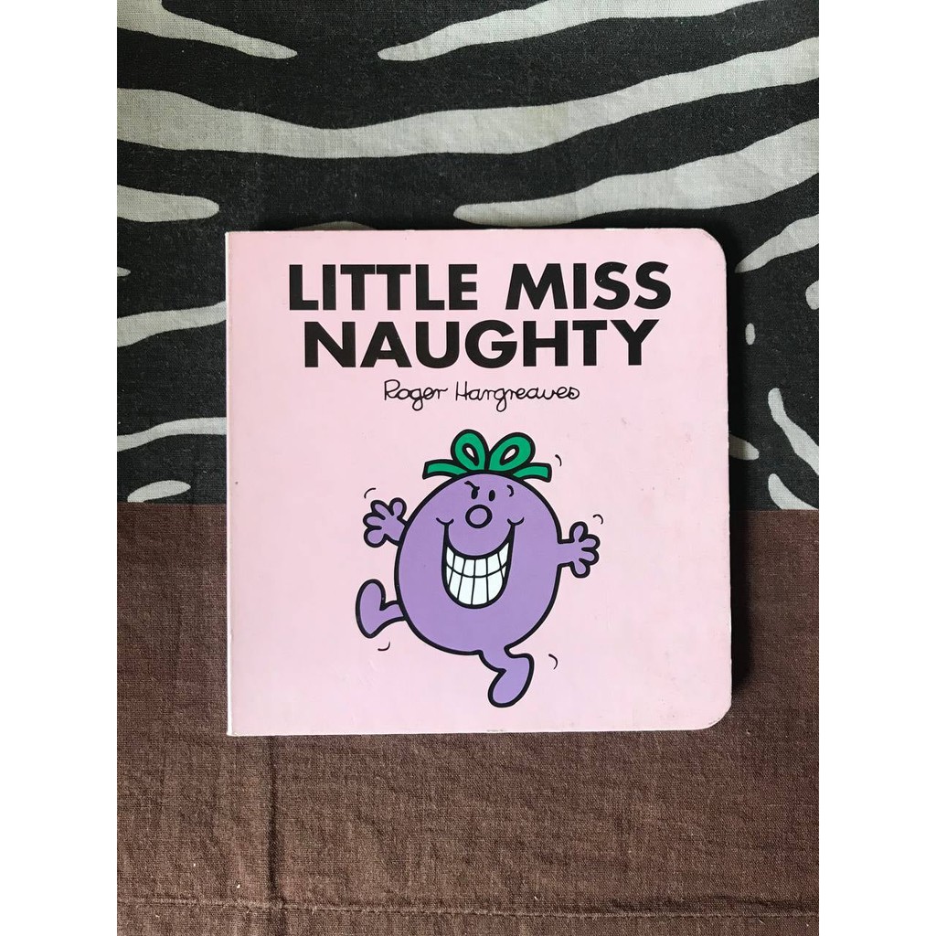 Little Miss Naughty Preloved Children's Story Board Book | Shopee ...