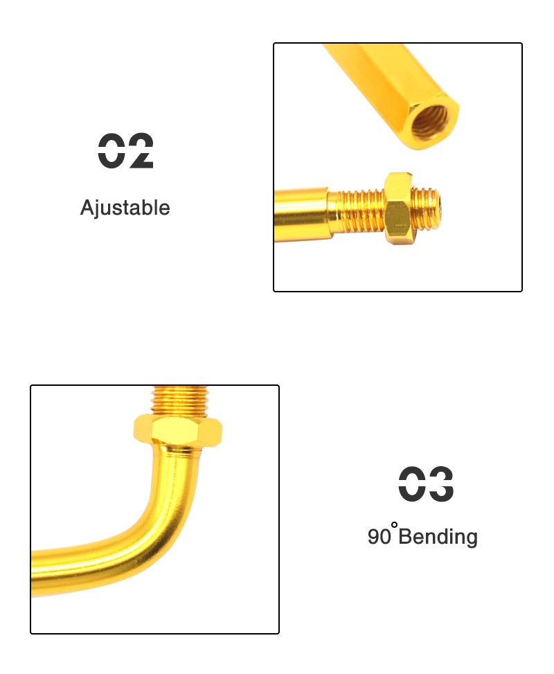 Motorcycle 90 Degree Throttle Cable Adjuster Bendy Cable Guide