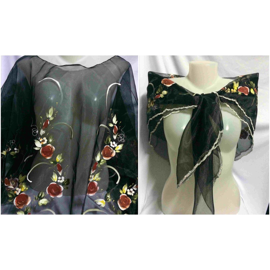 modern filipiniana alampay