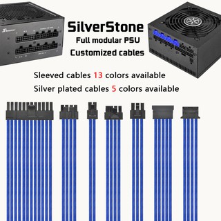 silverstone full modular psu cables customized sleeved cords #3
