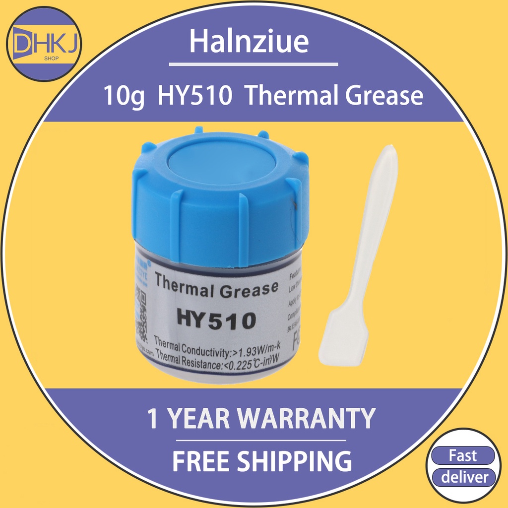 10PCS Halnziue 10g HY510 CPU Thermal Grease Compound Paste Heat