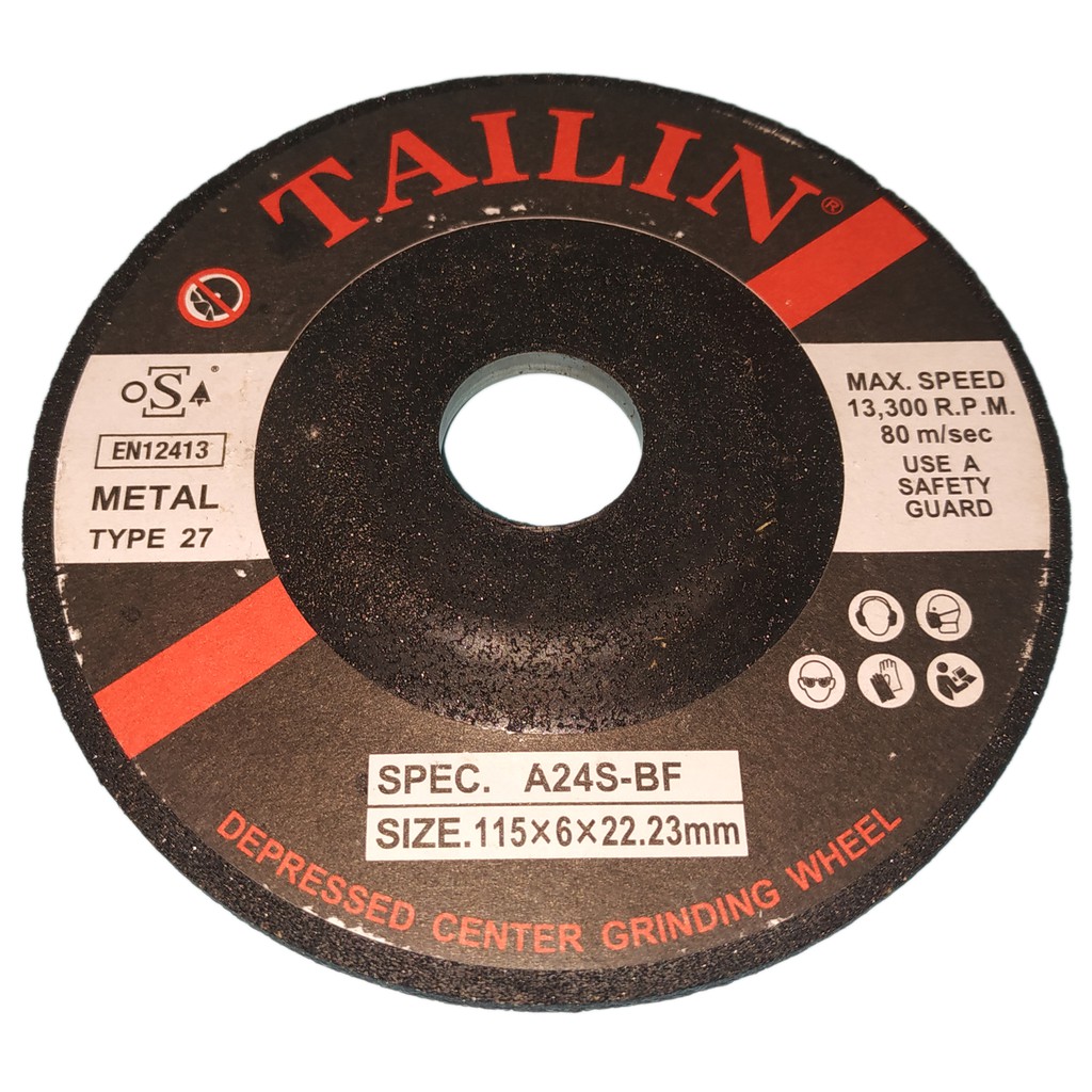 Tailin Grinding Disc 4 1 2 115 X 6 X 22 23 Mm For Metal Grinding Makapal Shopee Philippines