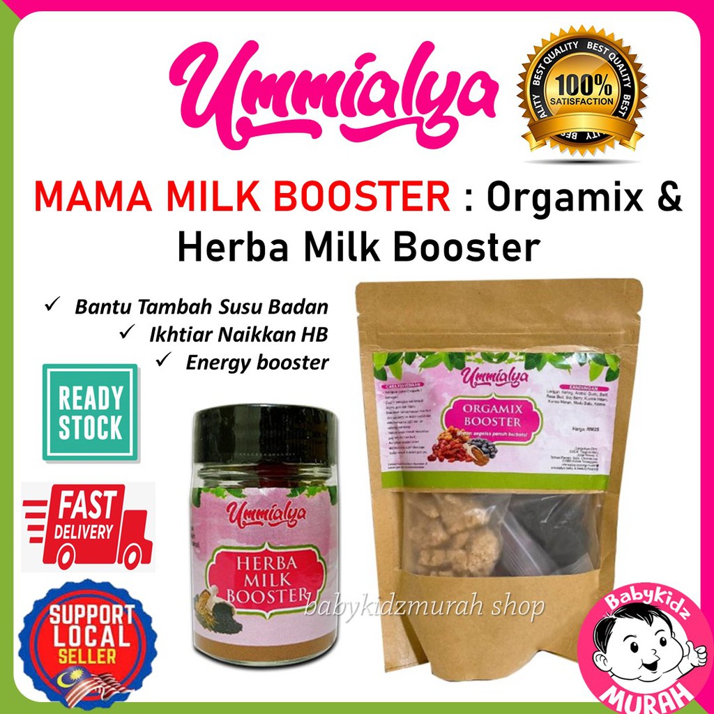 Ummialya Herba Milk Booster & Orgamix Booster Drink Tambah Susu Badan