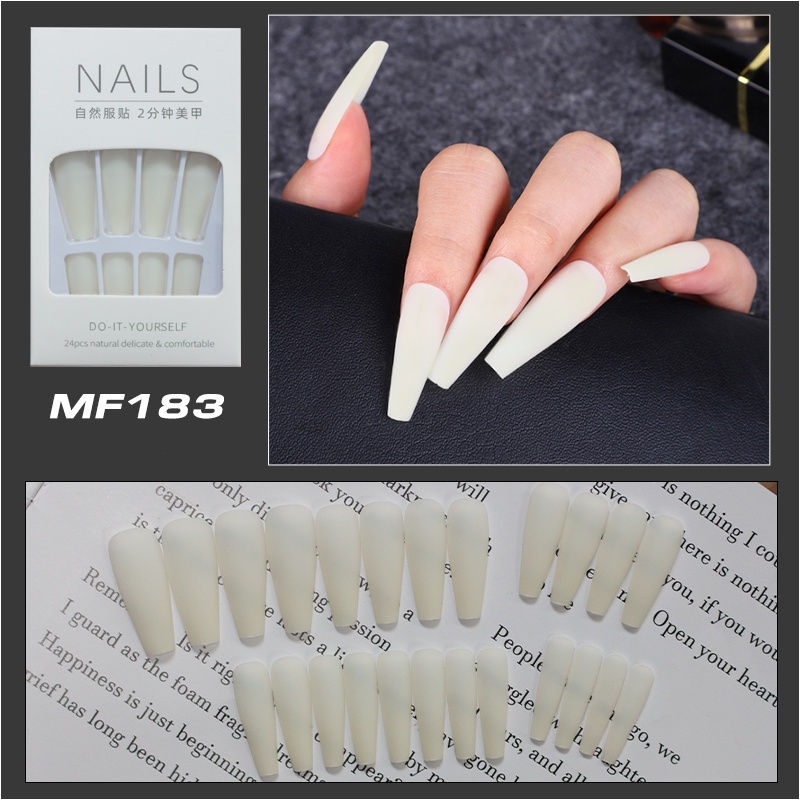 spot goods】❍◑【24Pcs】Fake Nails False Nails Fake Nail Acrylic Nails Fake  Nails for Kids Long Fake Na | Shopee Philippines
