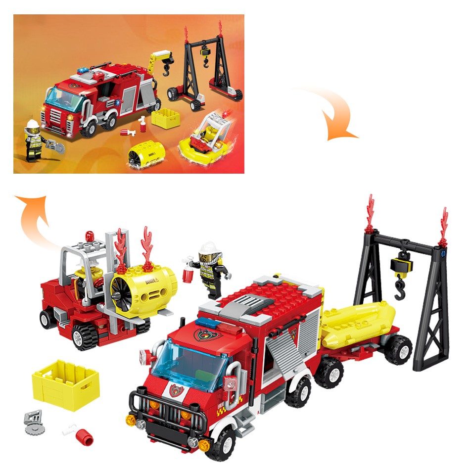 lego forest fire truck