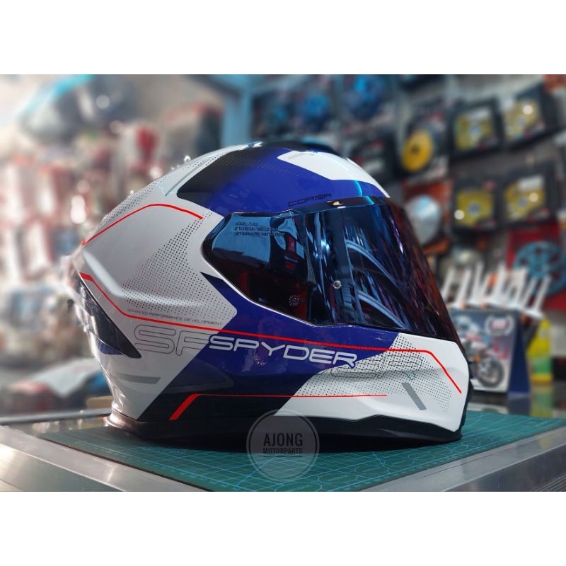 Spyder Helmet Full Face Dual Visor Spyder Helmet New Designs