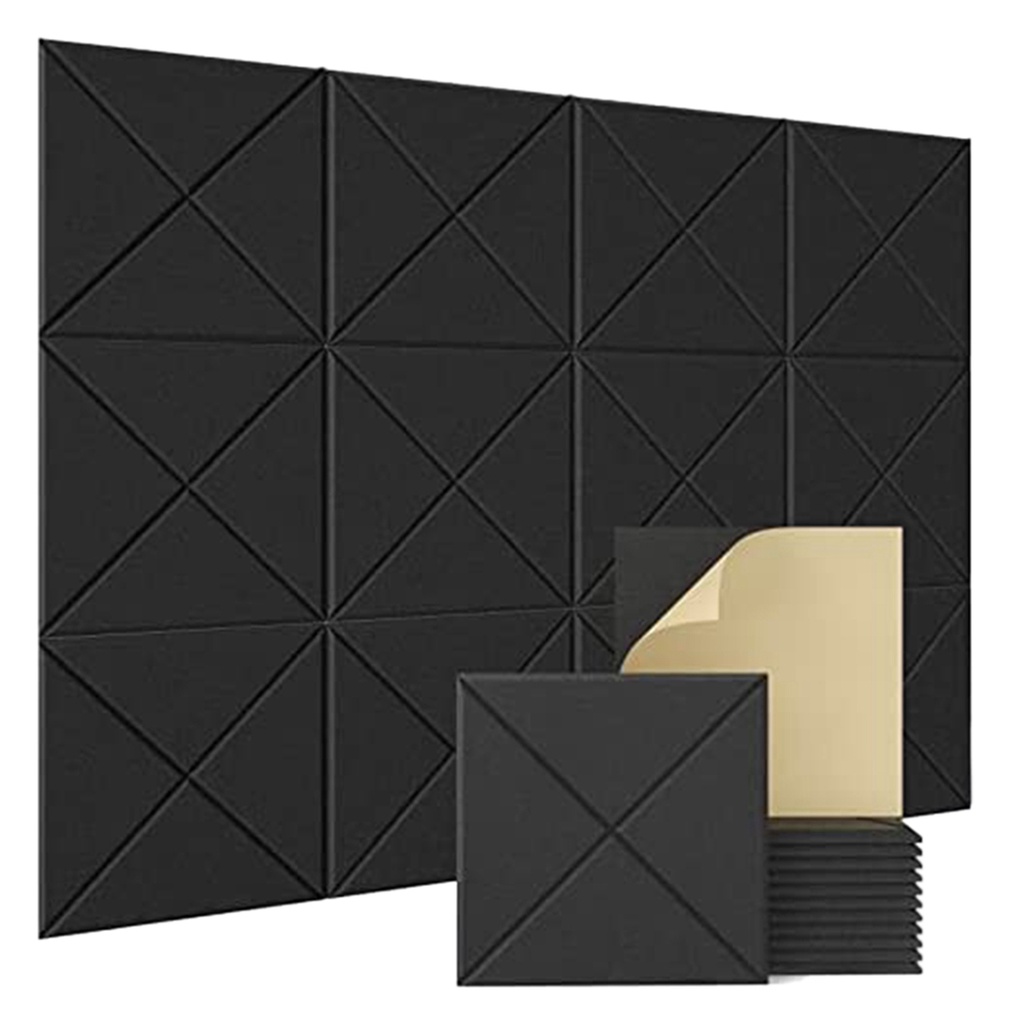 12 Pack Self Adhesive Acoustic Panels,Acoustic Foam Panels,Acoustic