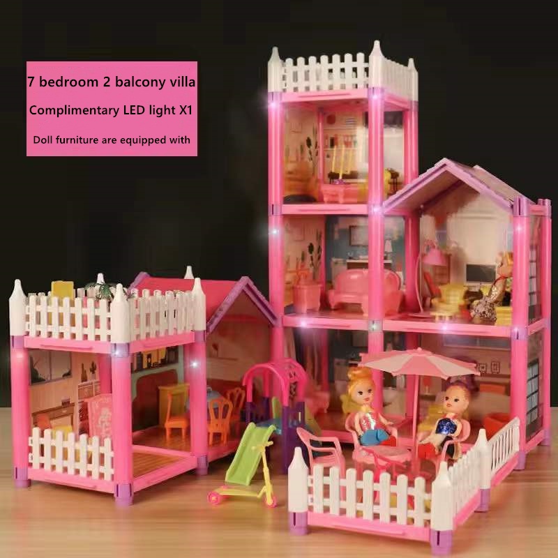 Doll House Large Villa Dollhouse DIY Dollhouse Miniature Furniture