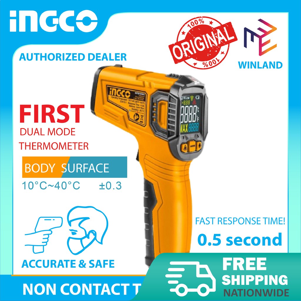 FREE SHIPPING ! 1st DUAL MODE Ingco Digital NonContact Infrared