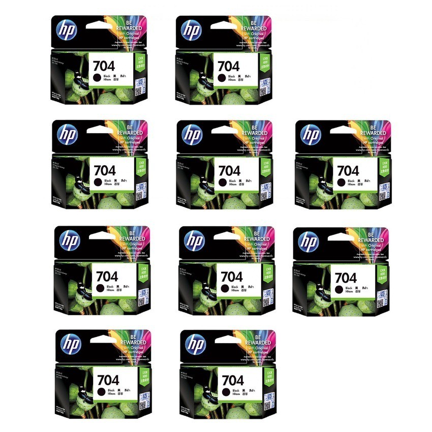 HP 704 Ink Cartridge Set of 10 (Black) Shopee Philippines