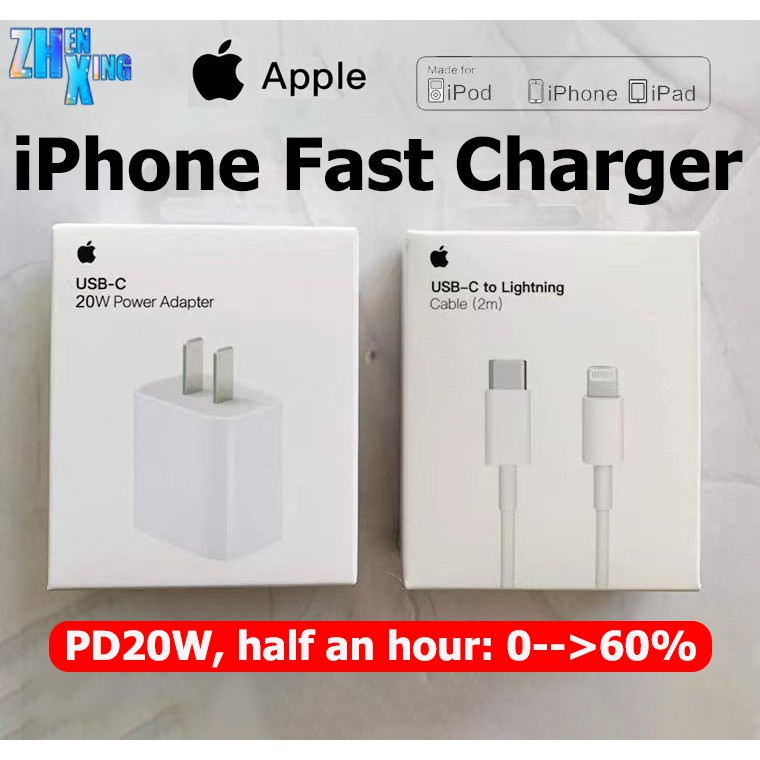 Apple Watts Usb C Iphone 12 Fast Charger 1m 2m Type C Charging Cable Apply To Iphone 11 12 12 Pro 12 Pro Max 12 Mini X Xr Xs Xs Max 11 Pro Adapter Shopee Philippines