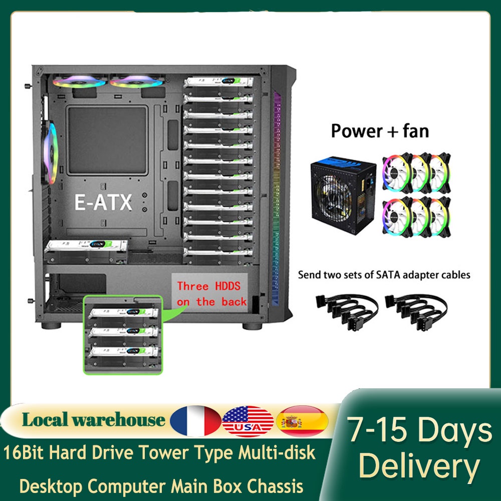 16Bit Hard Drive Tower Type Multidisk Storage Server Desktop Computer