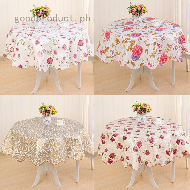 Past Round Tablecloth Pvc Plastic, Oilcloth Tablecloth Round 70cm