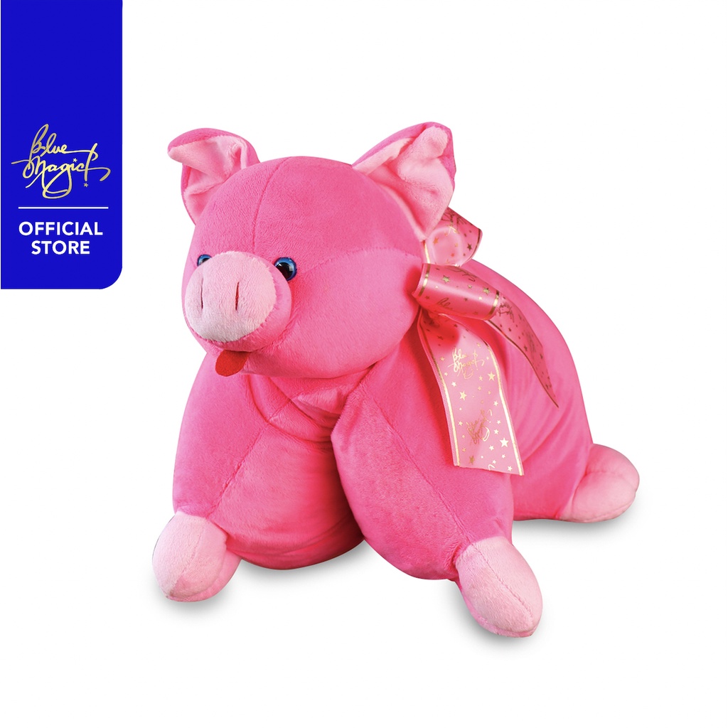 piggy stuffed toy blue magic