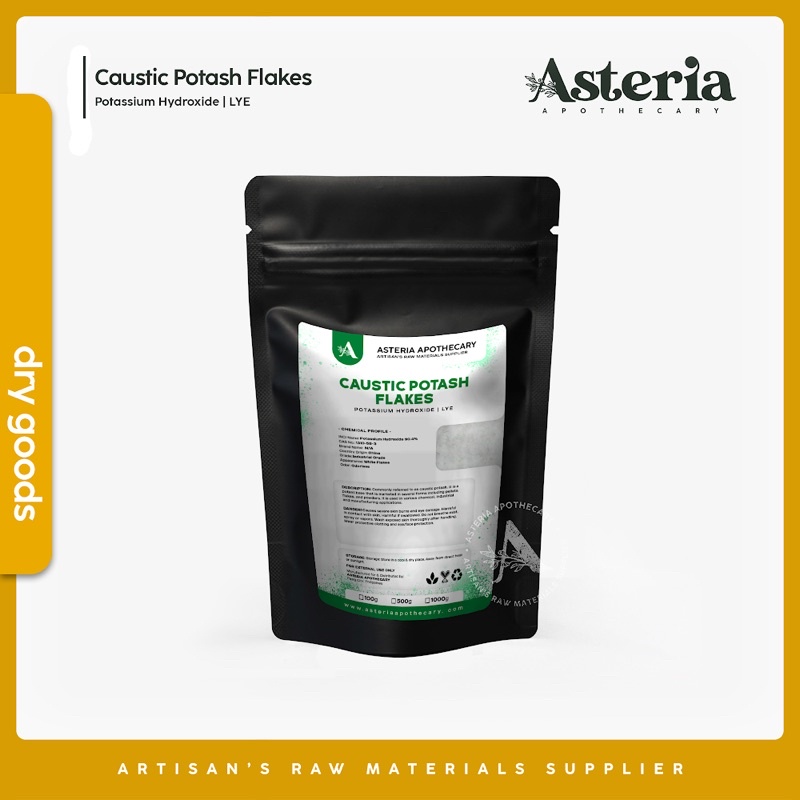 Caustic Potash Potassium Hydroxide Lye Flakes 100g / 500g / 1Kg