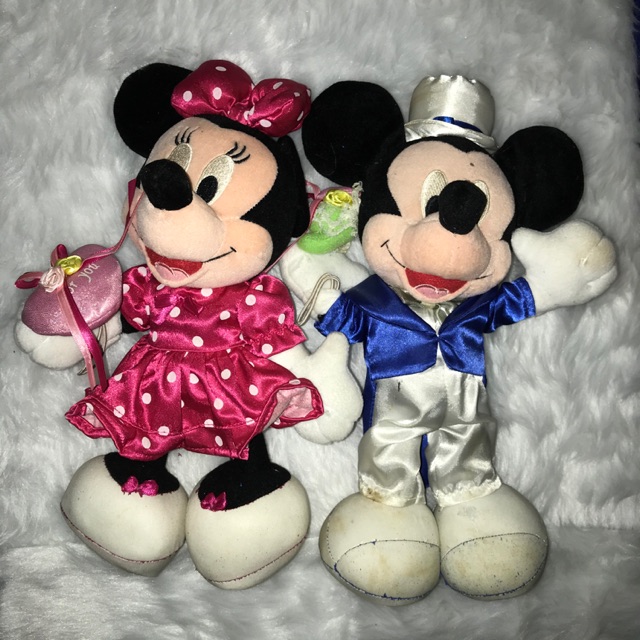 mickey and minnie mouse plush