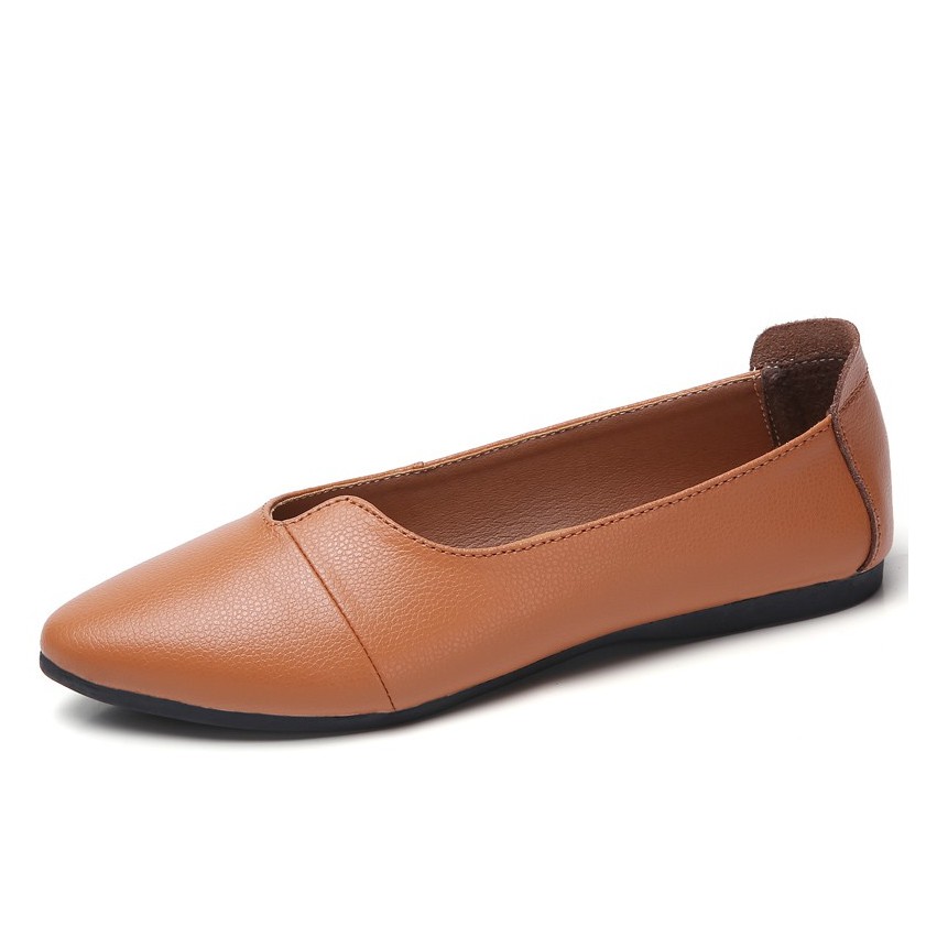 womens leather flats on sale