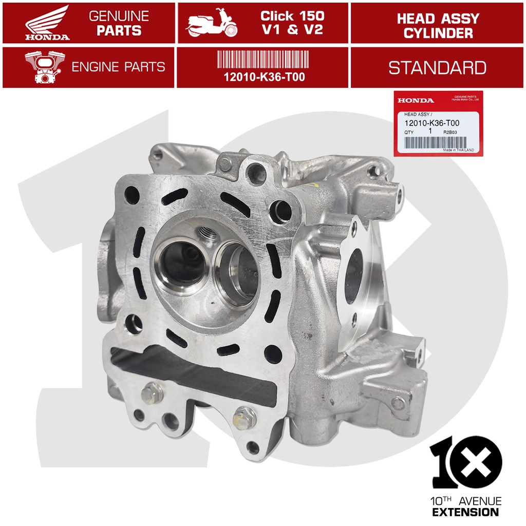 10thX Honda Genuine Head Assy. Cylinder Part No. 12010K36T00 for