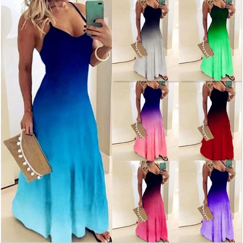 colorful summer maxi dresses